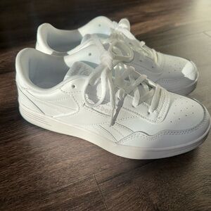 Reebok All-White Athletic Shoes